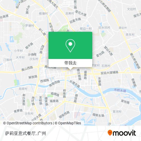 萨莉亚意式餐厅地图