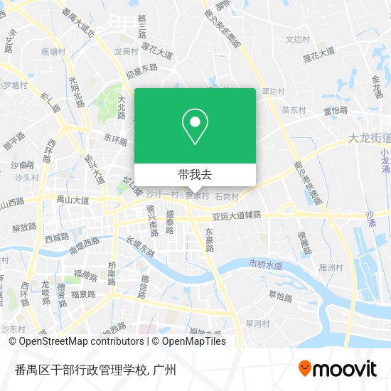 番禺区干部行政管理学校地图