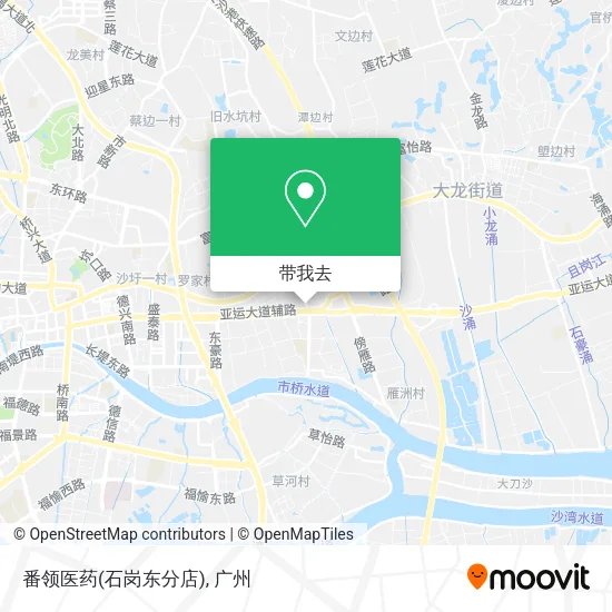 番领医药(石岗东分店)地图
