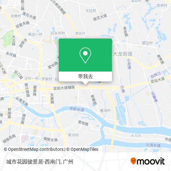城市花园骏景居-西南门地图