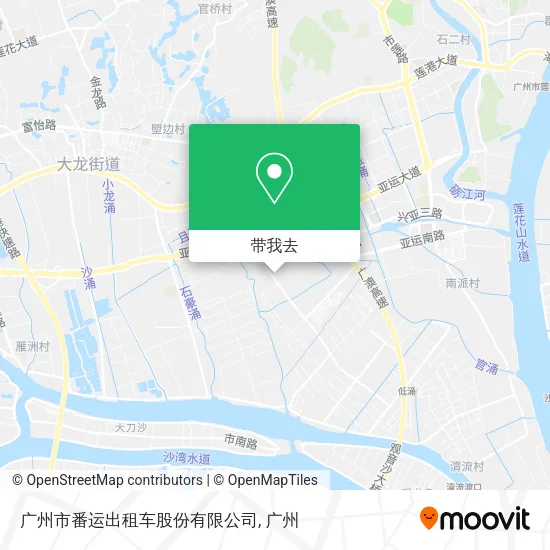广州市番运出租车股份有限公司地图