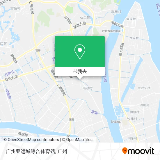 广州亚运城综合体育馆地图