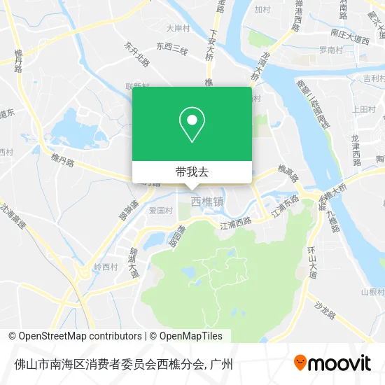 佛山市南海区消费者委员会西樵分会地图