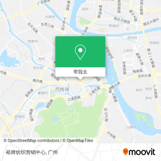 裕牌纺织营销中心地图