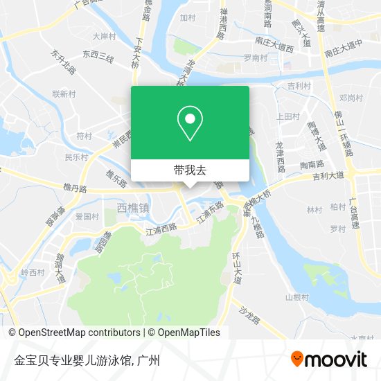 金宝贝专业婴儿游泳馆地图