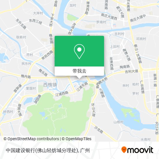 中国建设银行(佛山轻纺城分理处)地图