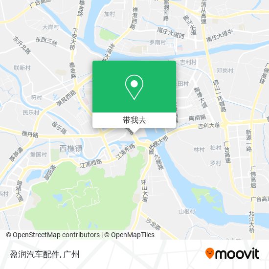 盈润汽车配件地图