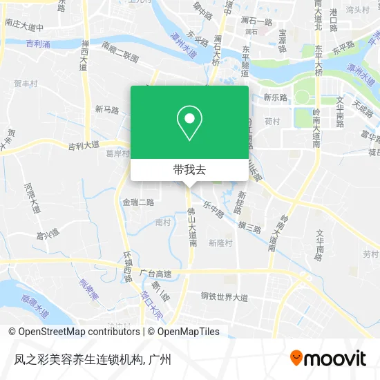 凤之彩美容养生连锁机构地图