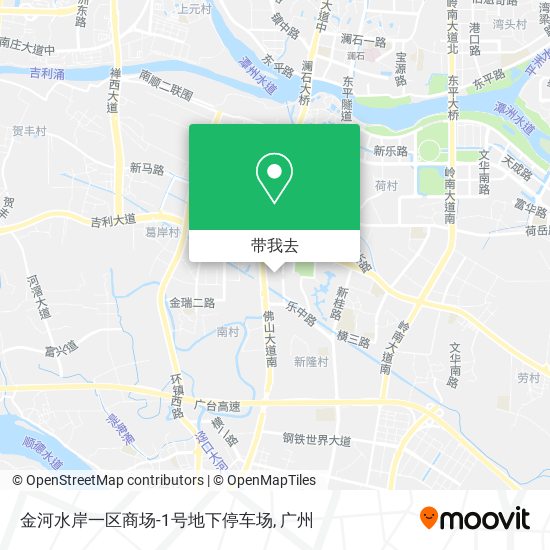 金河水岸一区商场-1号地下停车场地图