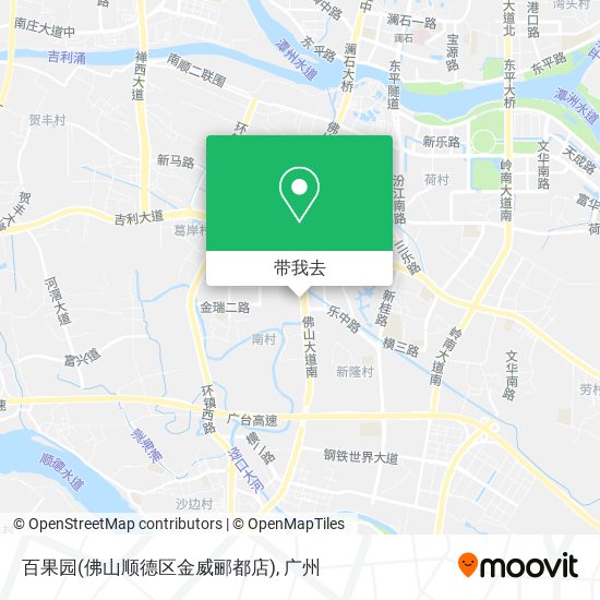 百果园(佛山顺德区金威郦都店)地图