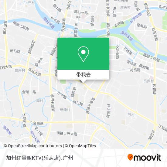 加州红量贩KTV(乐从店)地图