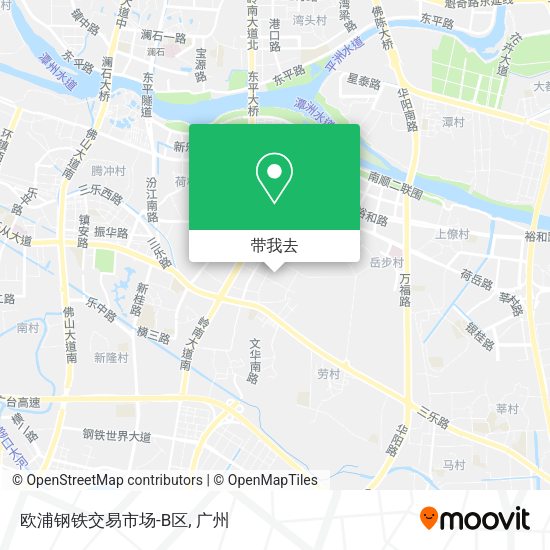 欧浦钢铁交易市场-B区地图