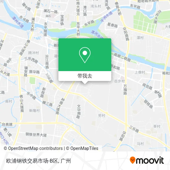 欧浦钢铁交易市场-B区地图