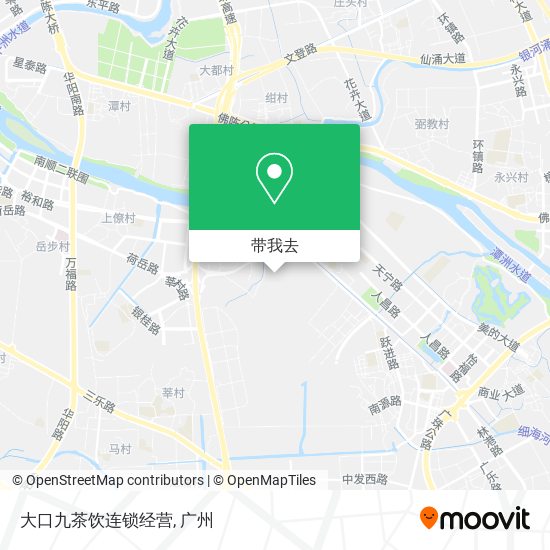 大口九茶饮连锁经营地图