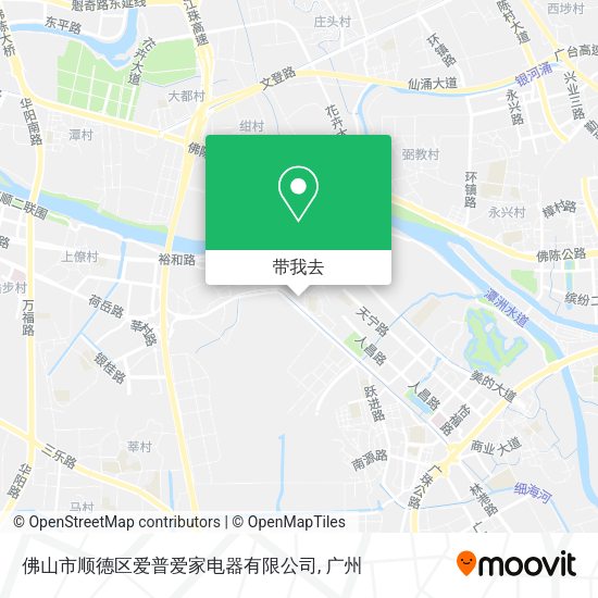 佛山市顺德区爱普爱家电器有限公司地图