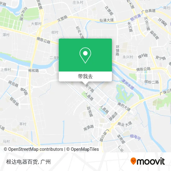 根达电器百货地图