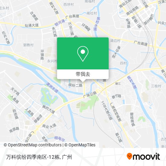 万科缤纷四季南区-12栋地图