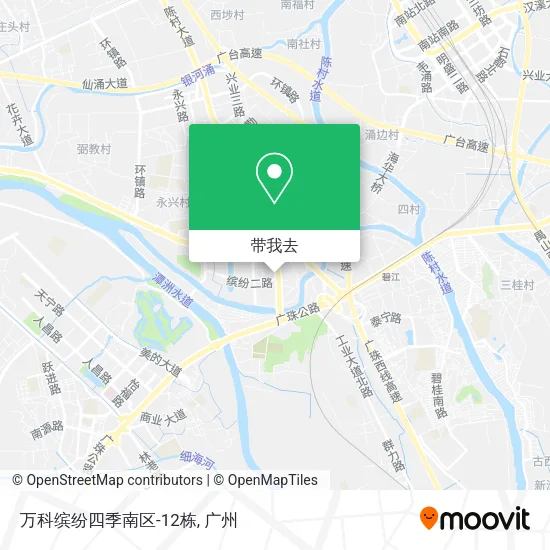 万科缤纷四季南区-12栋地图