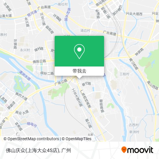 佛山庆众(上海大众4S店)地图