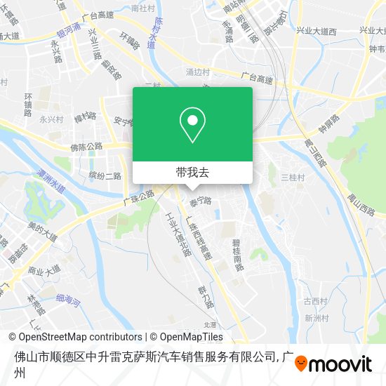 佛山市顺德区中升雷克萨斯汽车销售服务有限公司地图