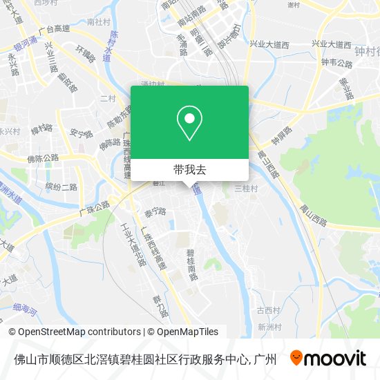 佛山市顺德区北滘镇碧桂圆社区行政服务中心地图