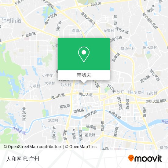 人和网吧地图