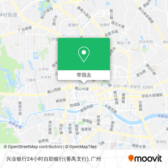 兴业银行24小时自助银行(番禺支行)地图