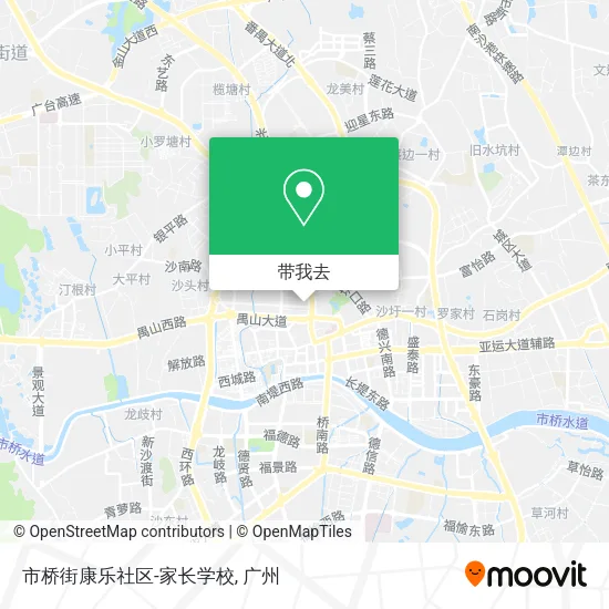 市桥街康乐社区-家长学校地图