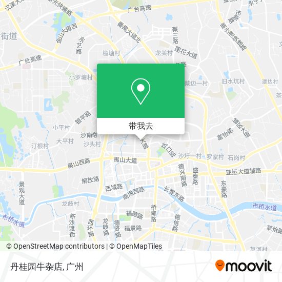 丹桂园牛杂店地图