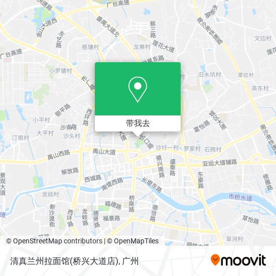 清真兰州拉面馆(桥兴大道店)地图
