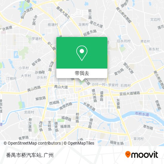 番禺市桥汽车站地图