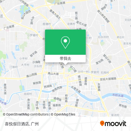 喜悦假日酒店地图