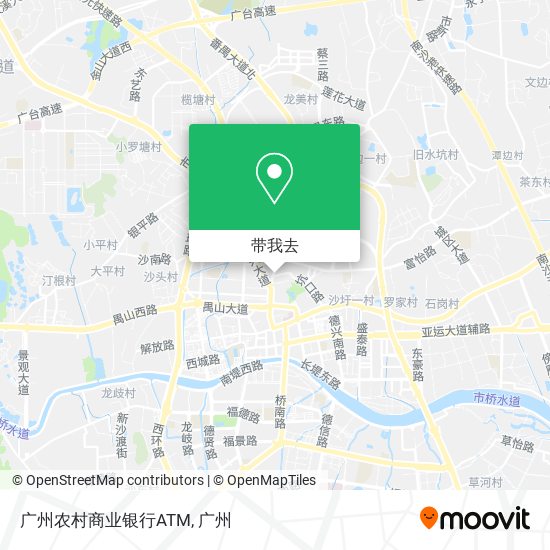 广州农村商业银行ATM地图