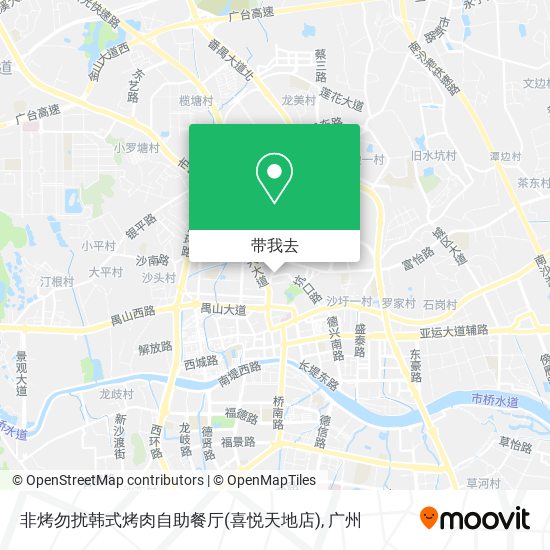 非烤勿扰韩式烤肉自助餐厅(喜悦天地店)地图