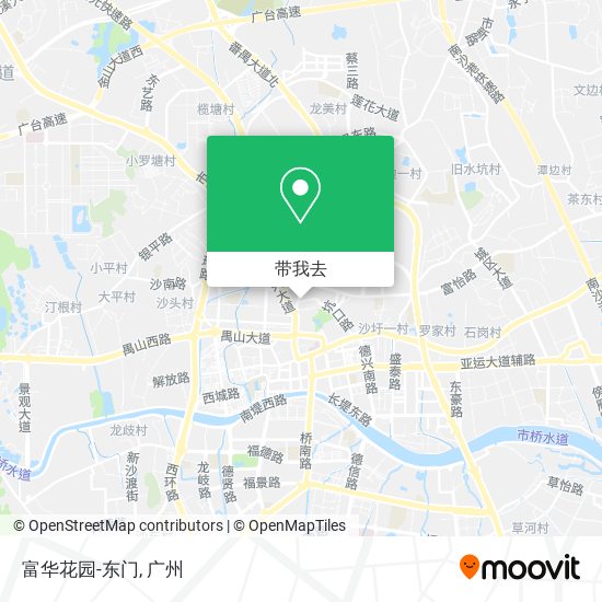 富华花园-东门地图