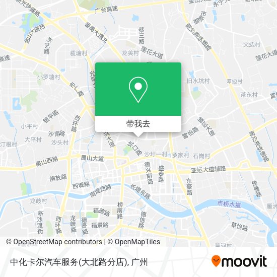 中化卡尔汽车服务(大北路分店)地图