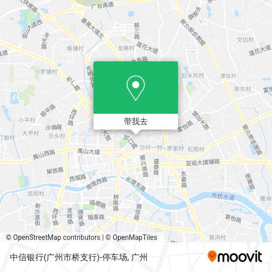 中信银行(广州市桥支行)-停车场地图