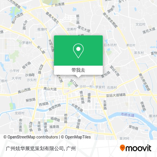 广州炫华展览策划有限公司地图