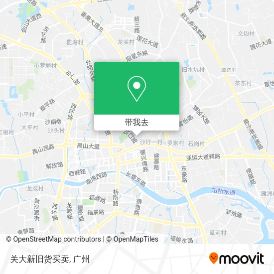关大新旧货买卖地图