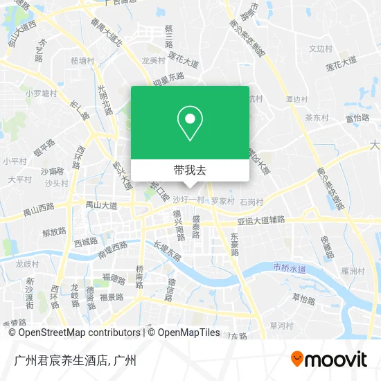 广州君宸养生酒店地图