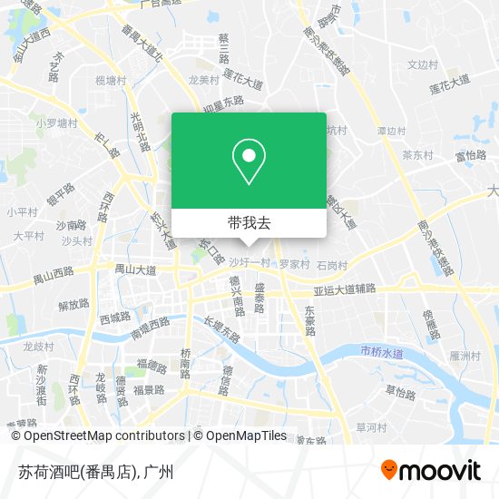 苏荷酒吧(番禺店)地图