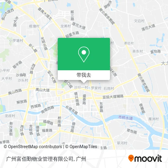 广州富佰勤物业管理有限公司地图