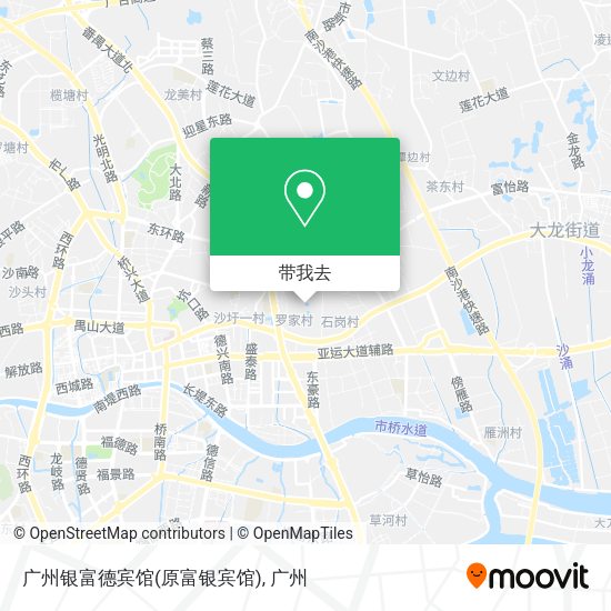 广州银富德宾馆(原富银宾馆)地图