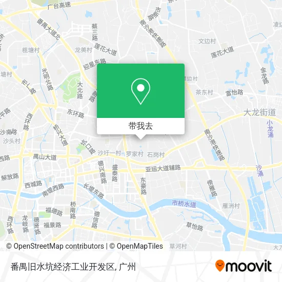 番禺旧水坑经济工业开发区地图