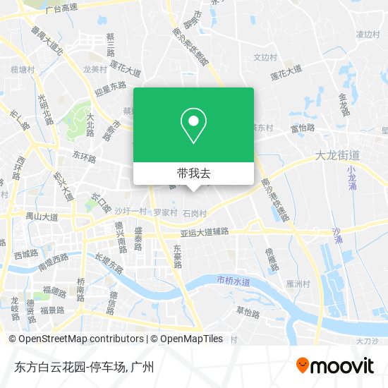 东方白云花园-停车场地图