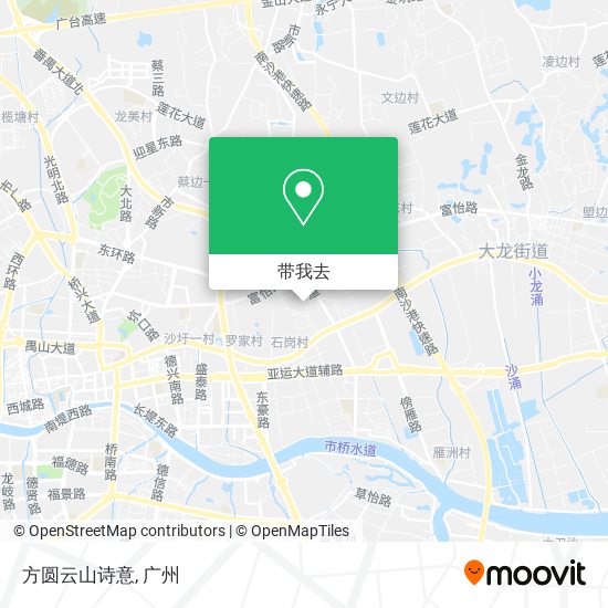方圆云山诗意地图
