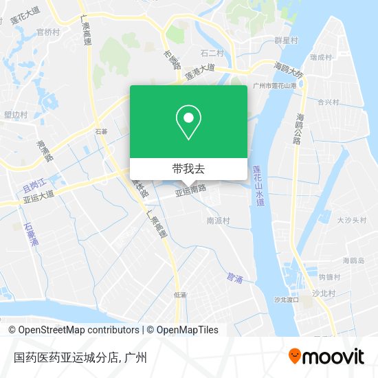 国药医药亚运城分店地图