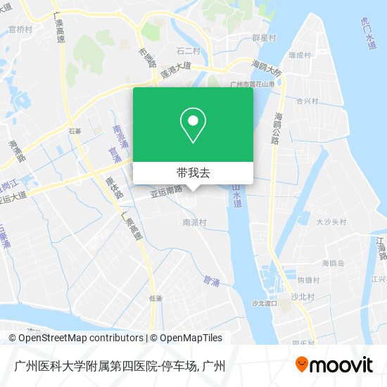 广州医科大学附属第四医院-停车场地图
