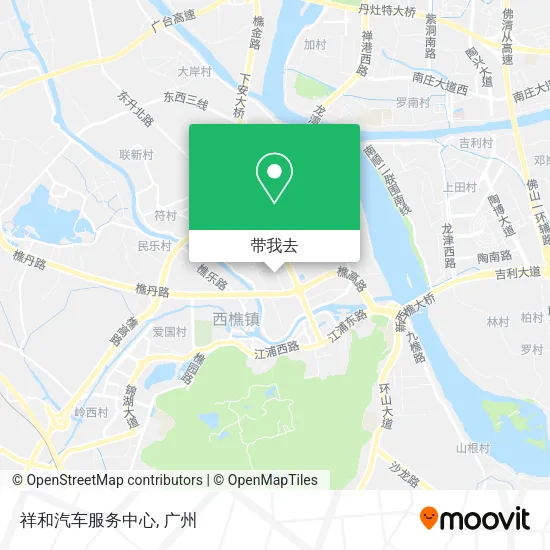 祥和汽车服务中心地图