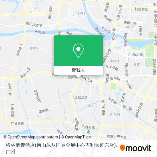 格林豪泰酒店(佛山乐从国际会展中心吉利大道东店)地图